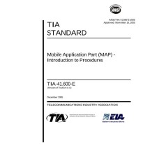 TIA ANSI/TIA-41.600-E TIA ANSI/TIA-41.600-E