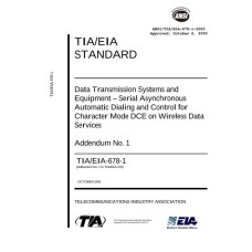 TIA ANSI/TIA/EIA-678-1
