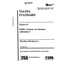 TIA ANSI/TIA/EIA-102.BAAA-1