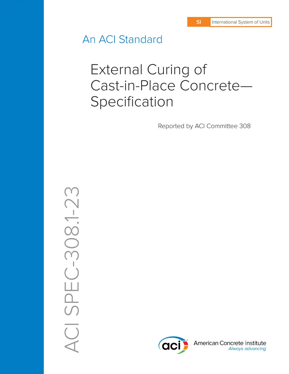 ACI SPEC-308.1-23 (SI Units) ACI SPEC-308.1-23 (SI Units)