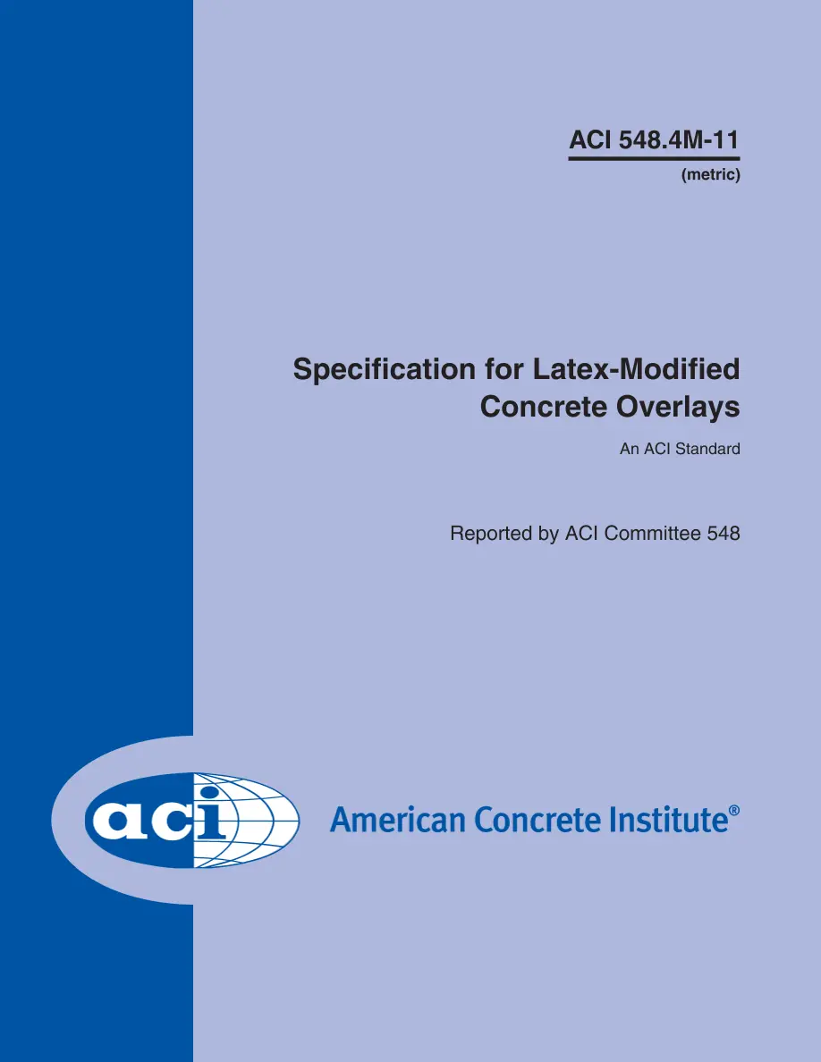 ACI 548.4M-11 ACI 548.4M-11