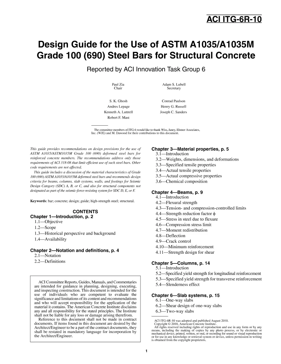 ACI ITG-6R-10 ACI ITG-6R-10
