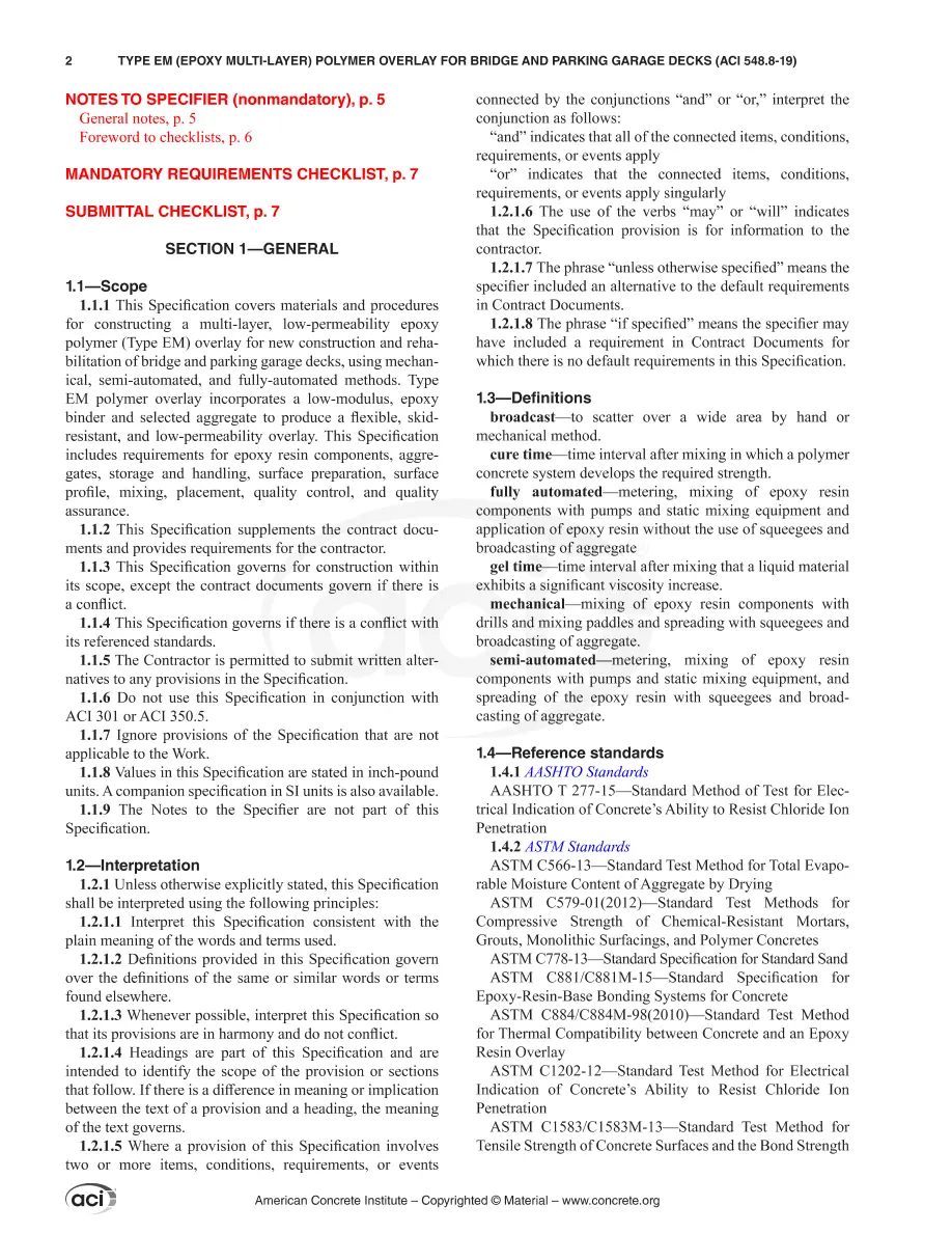 ACI 548.8-19 ACI 548.8-19