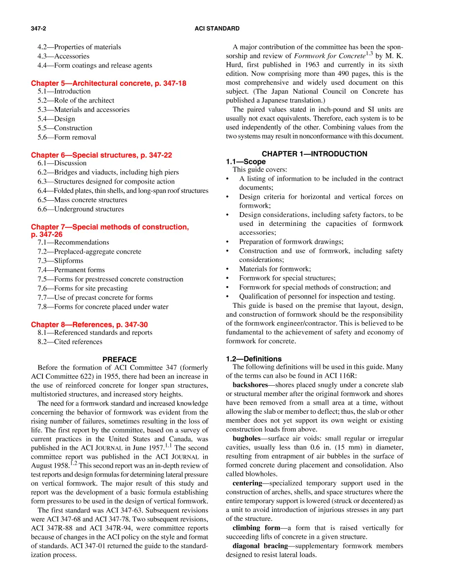 ACI 347-04 ACI 347-04
