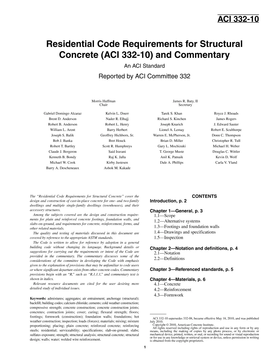 ACI 332-10 ACI 332-10