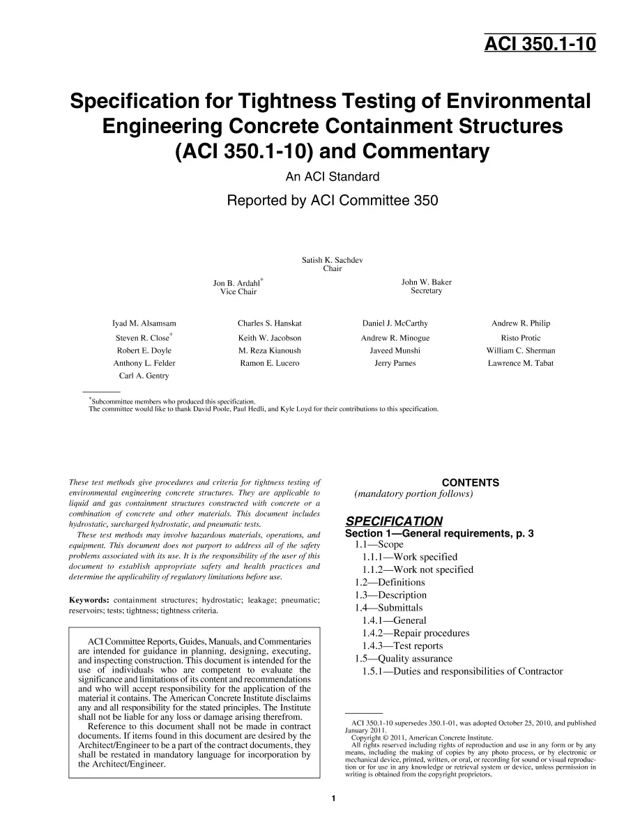 ACI 350.1-10 ACI 350.1-10