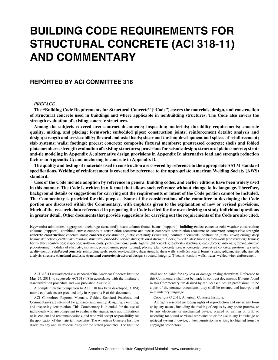 ACI 318-11 ACI 318-11