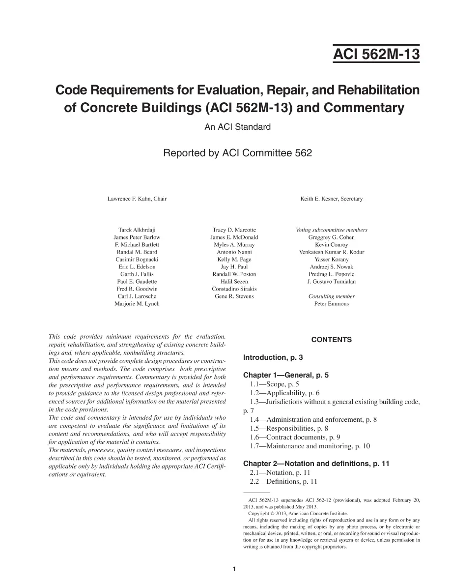 ACI 562M-13 ACI 562M-13