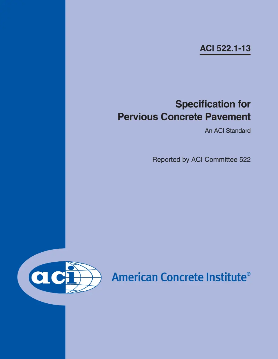 ACI 522.1-13 ACI 522.1-13