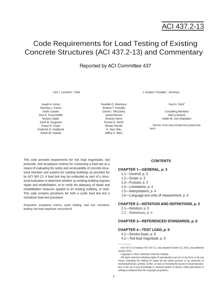 ACI 437.2-13 ACI 437.2-13