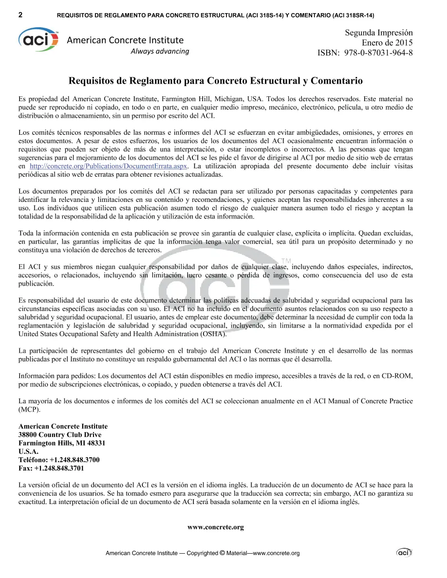 ACI 318S-14 ACI 318S-14