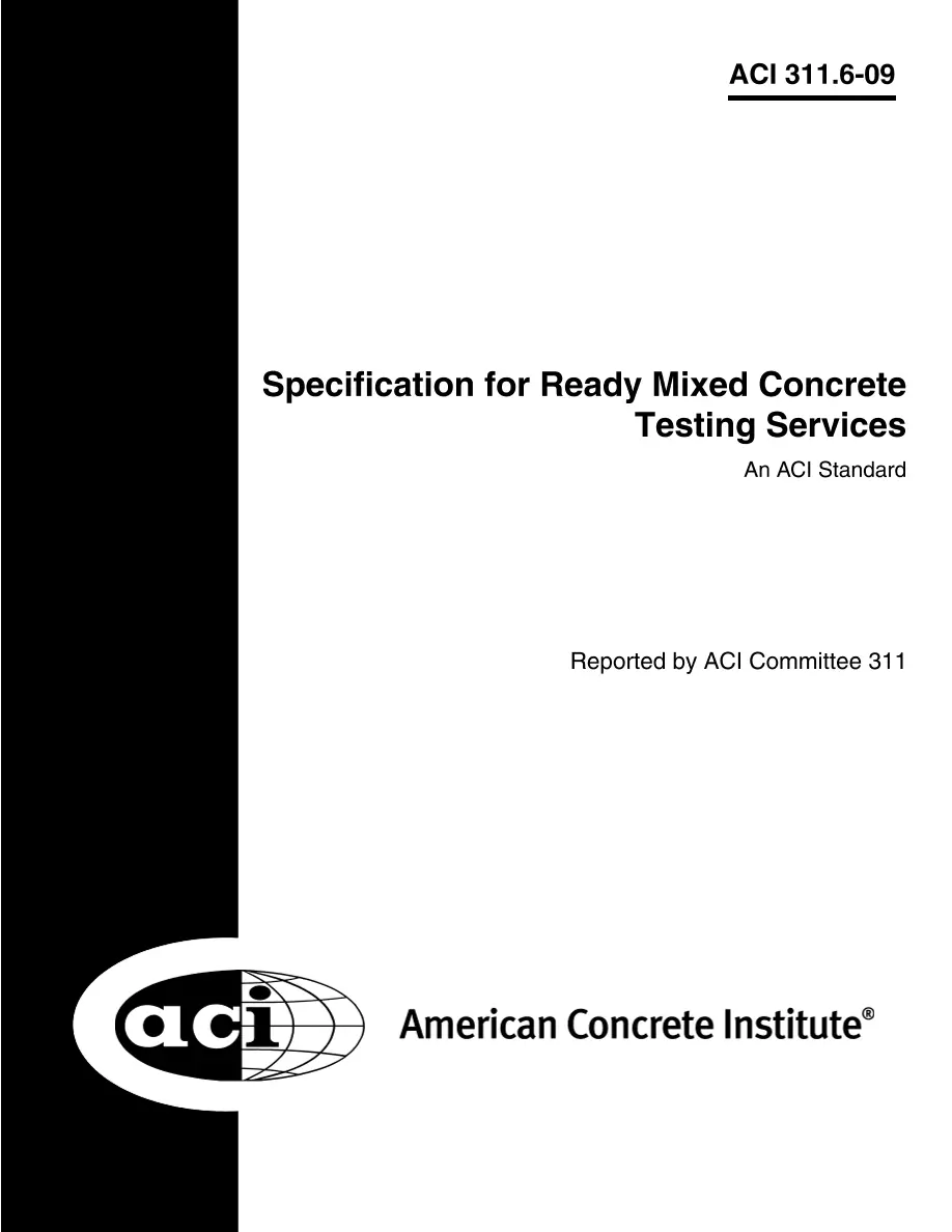 ACI 311.6-09 ACI 311.6-09