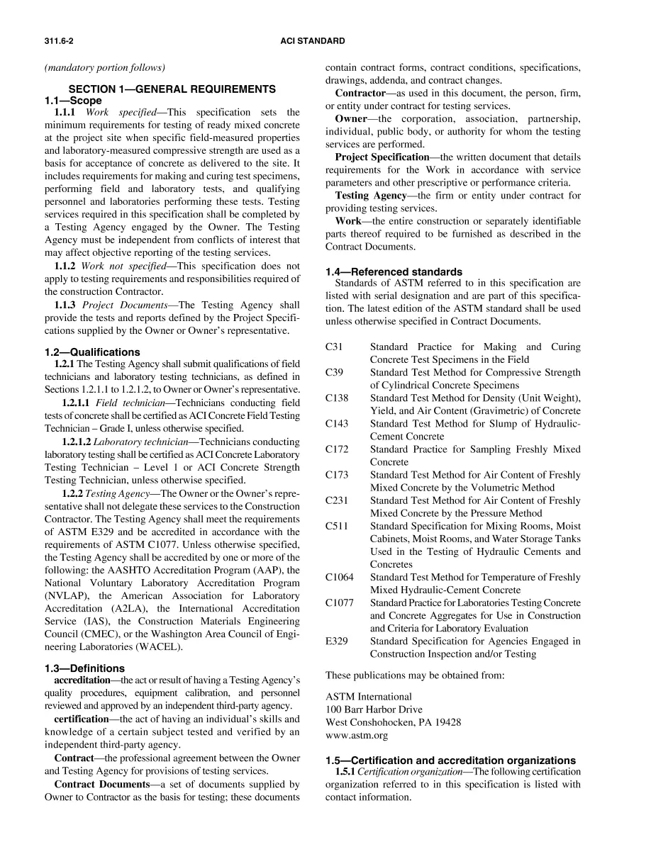 ACI 311.6-09 ACI 311.6-09