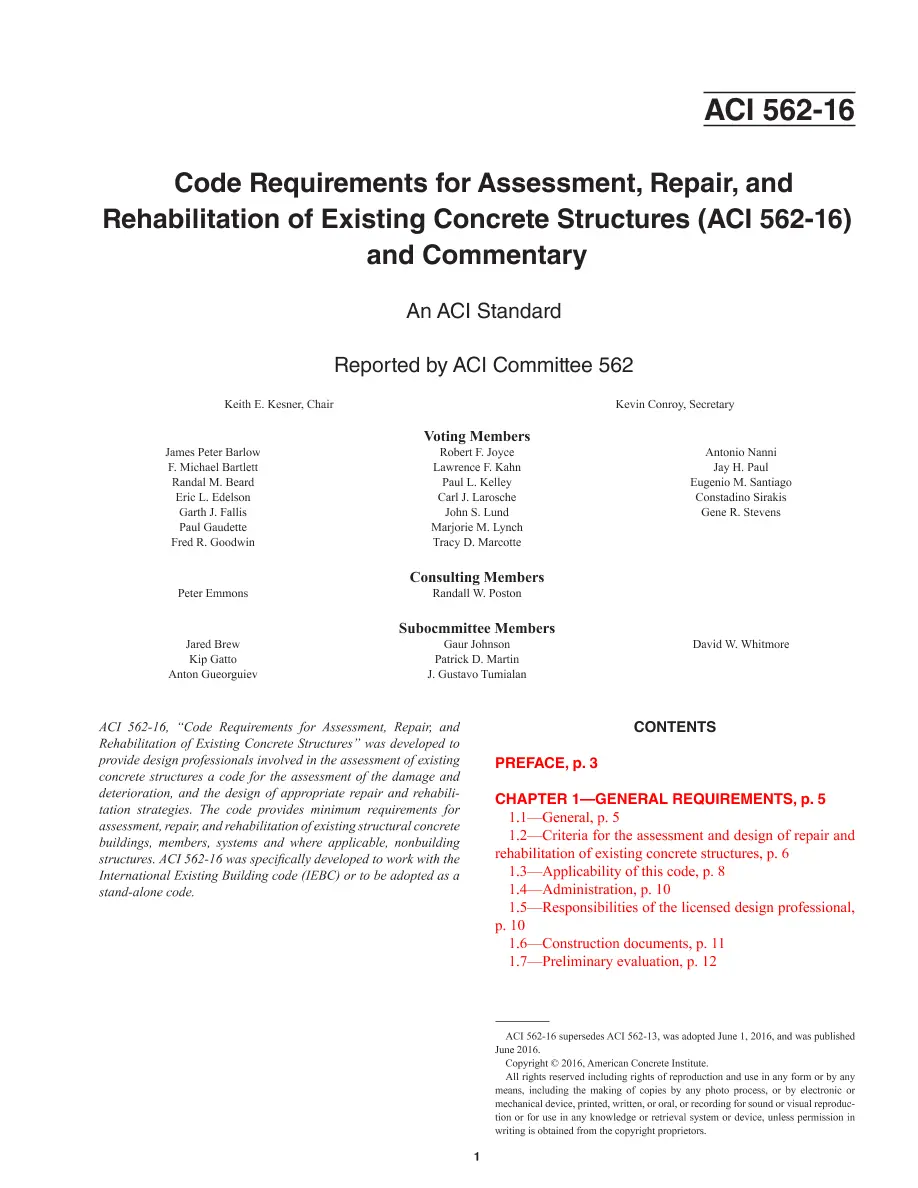 ACI 562-16 ACI 562-16