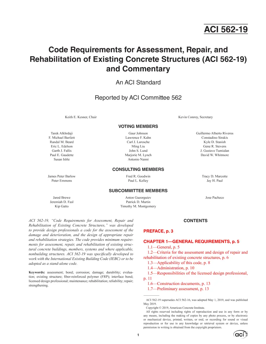 ACI 562-19 ACI 562-19