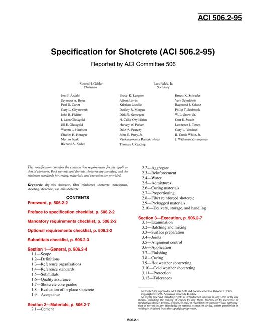 ACI 506.2-95 ACI 506.2-95