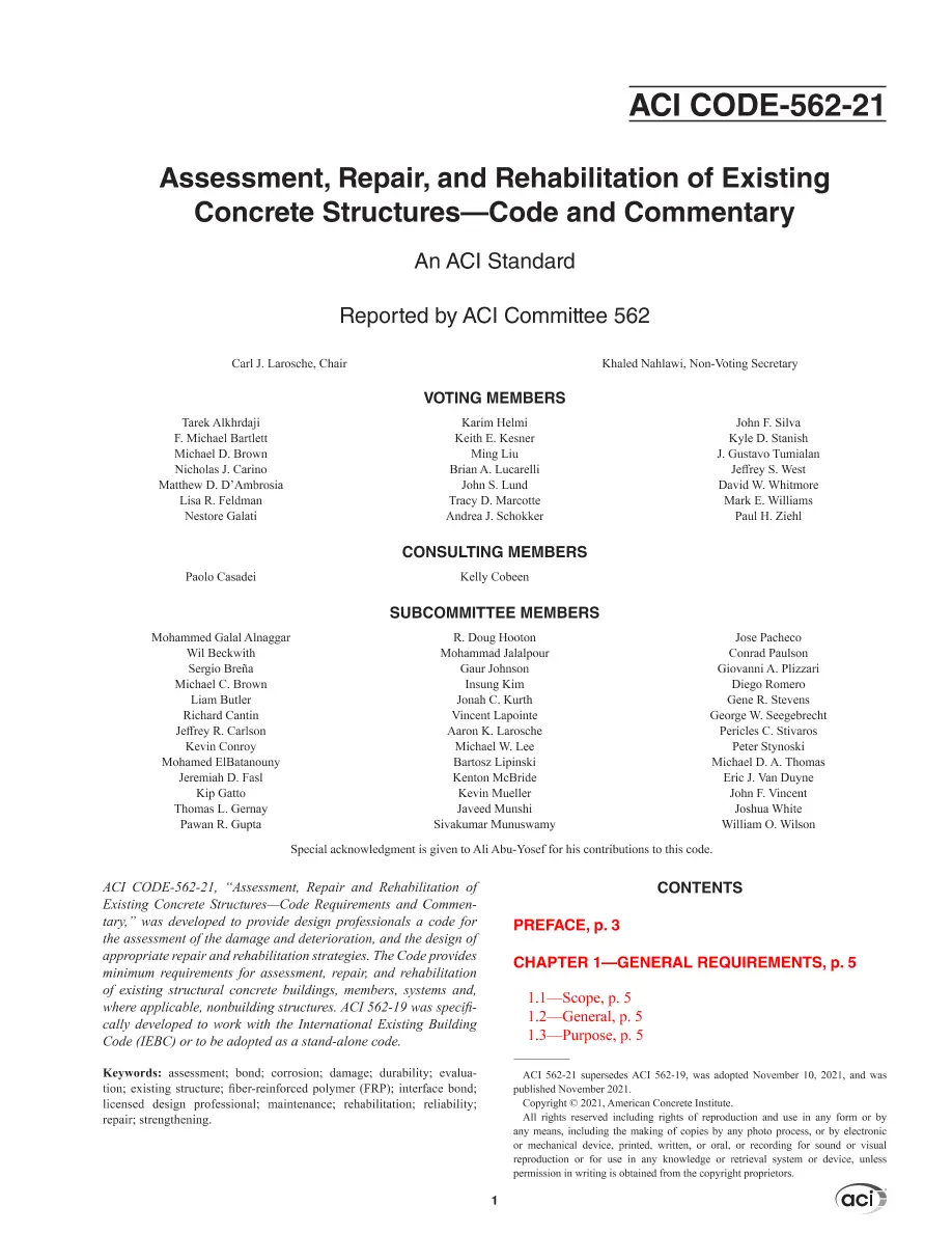 ACI CODE-562-21 ACI CODE-562-21