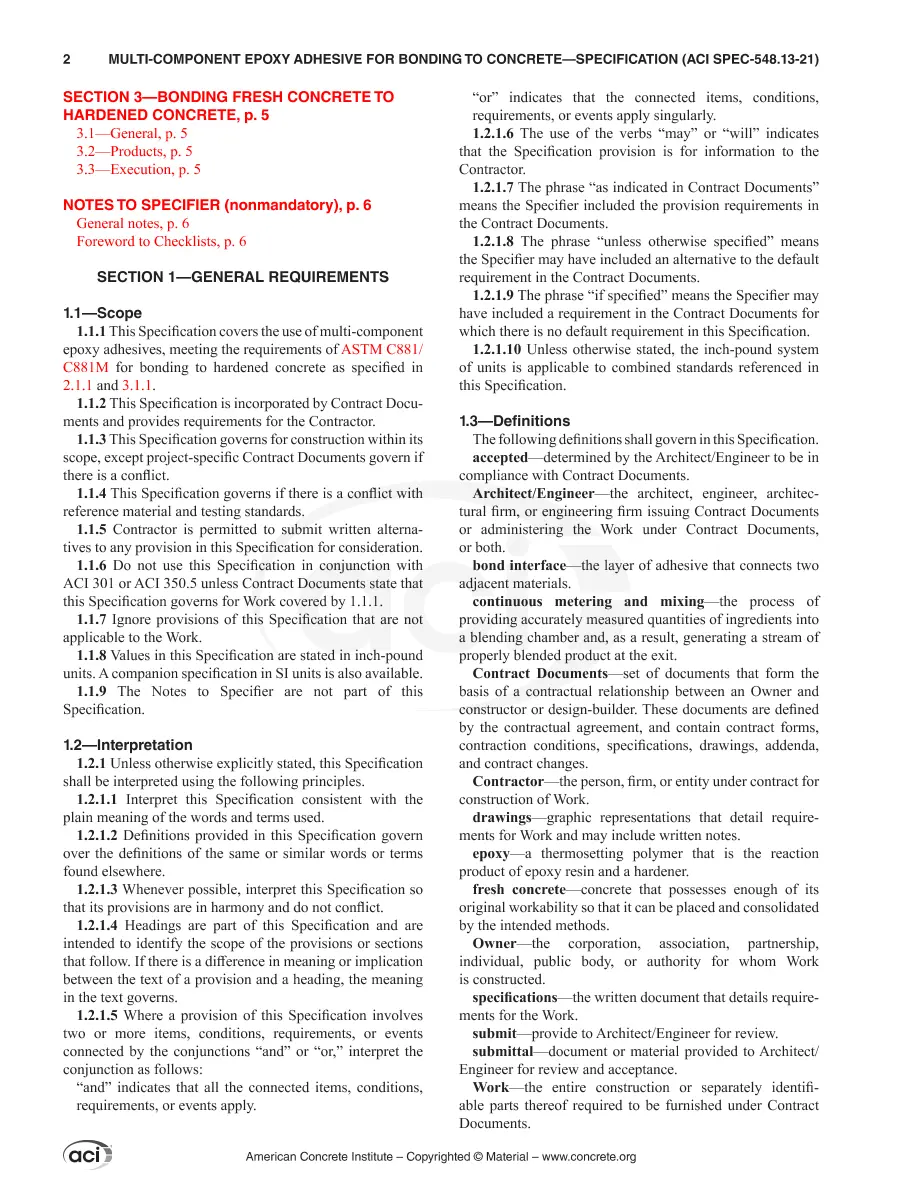 ACI 548.13-21 ACI 548.13-21