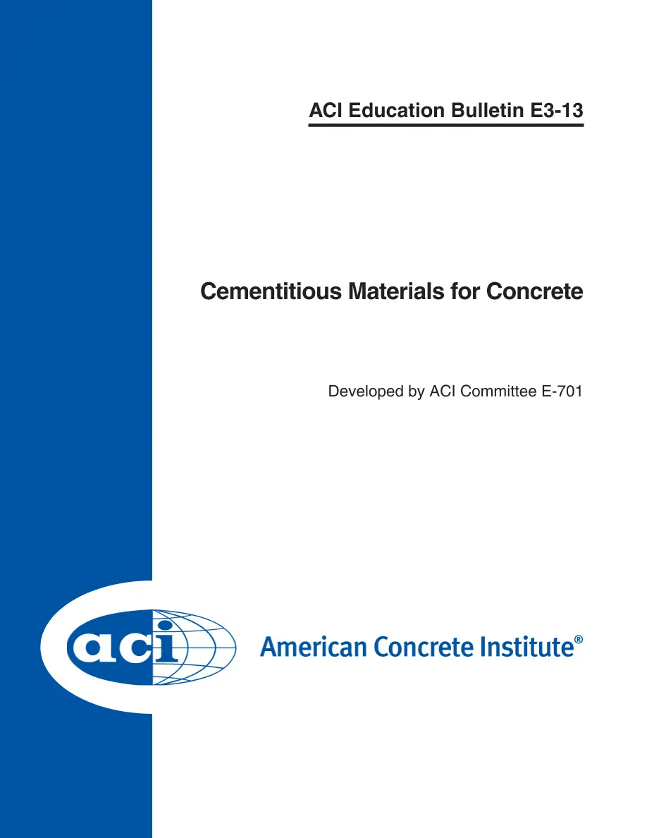 ACI E3-13 ACI E3-13