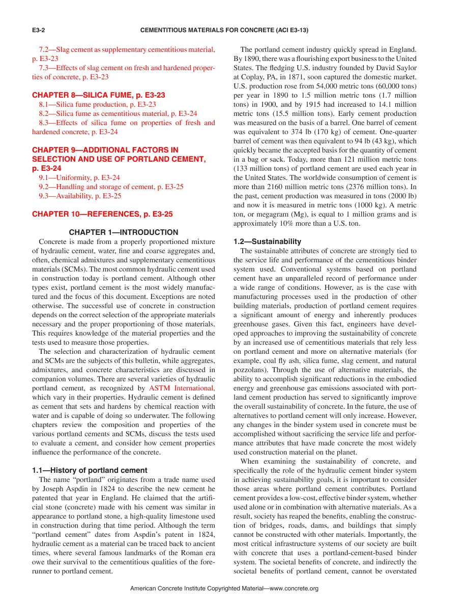 ACI E3-13 ACI E3-13