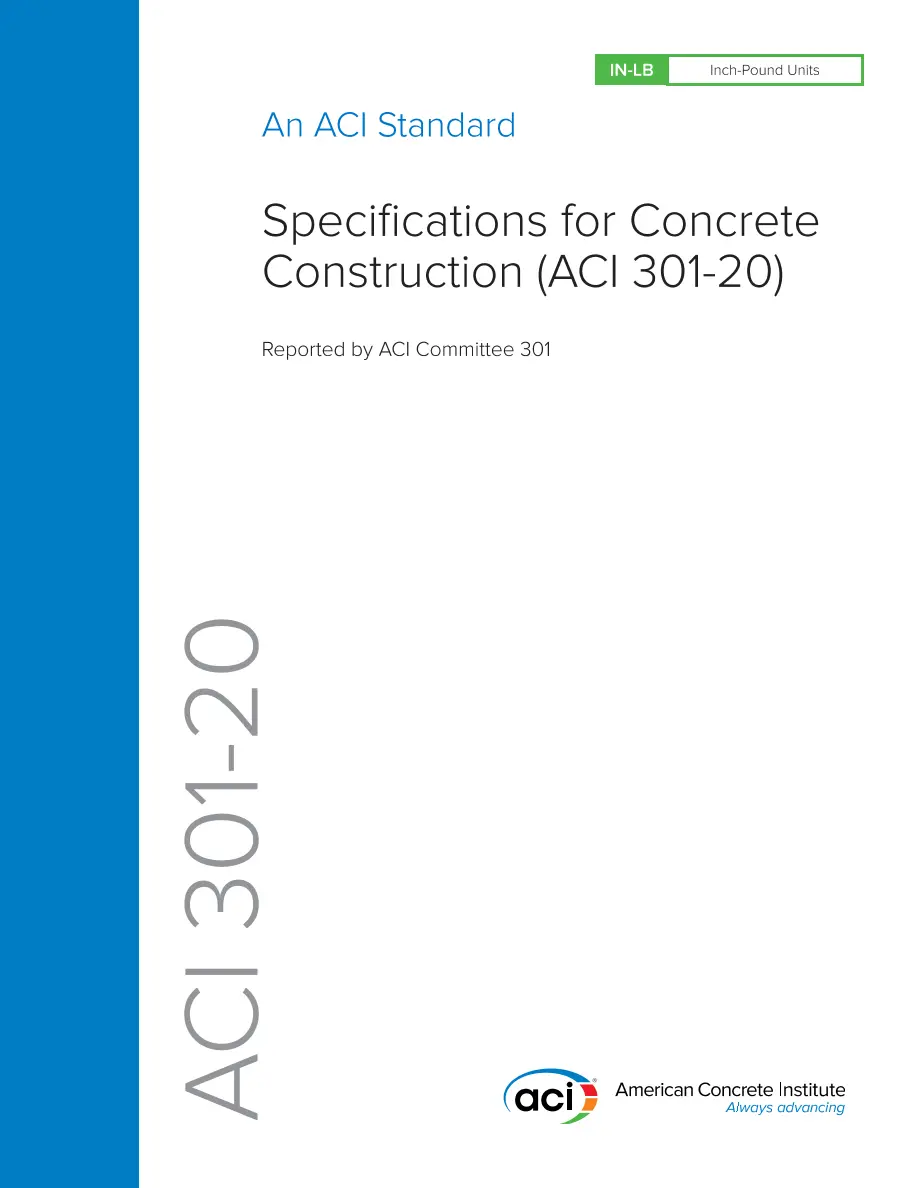 ACI SPEC-301-20 ACI SPEC-301-20