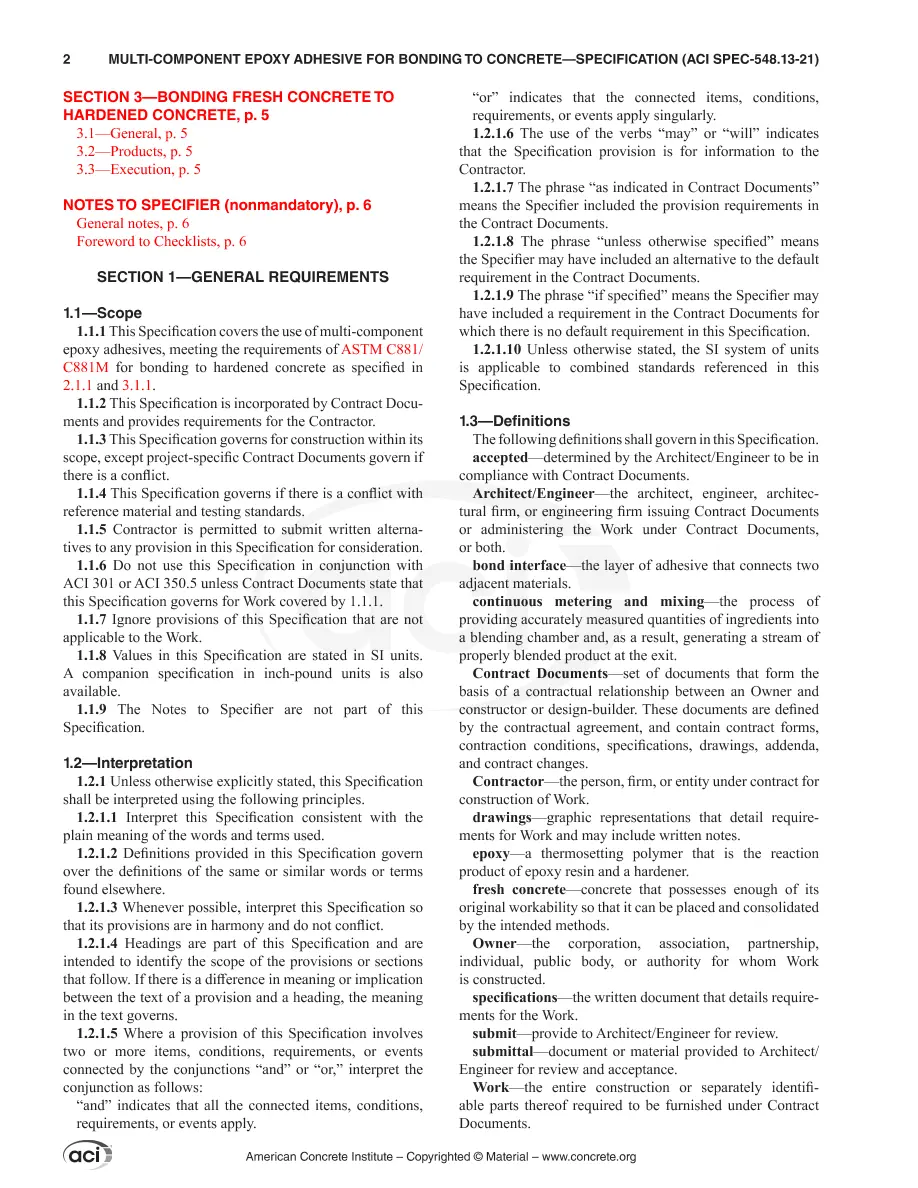 ACI SPEC-548.13M-21 ACI SPEC-548.13M-21