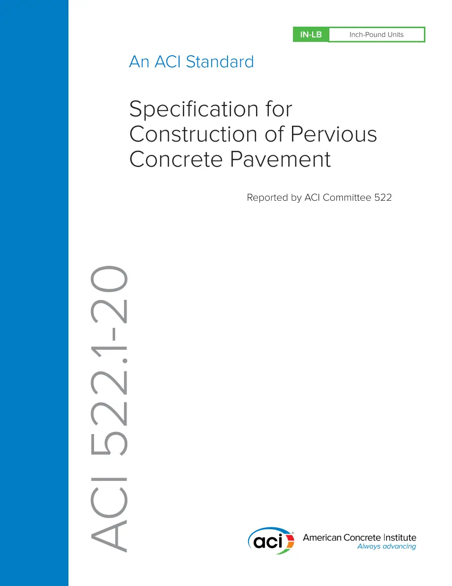 ACI 522.1-20 ACI 522.1-20