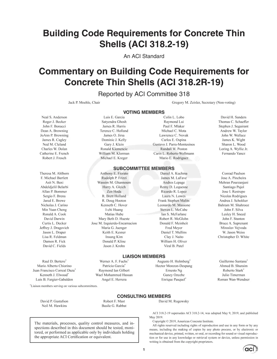 ACI 318.2-19 ACI 318.2-19