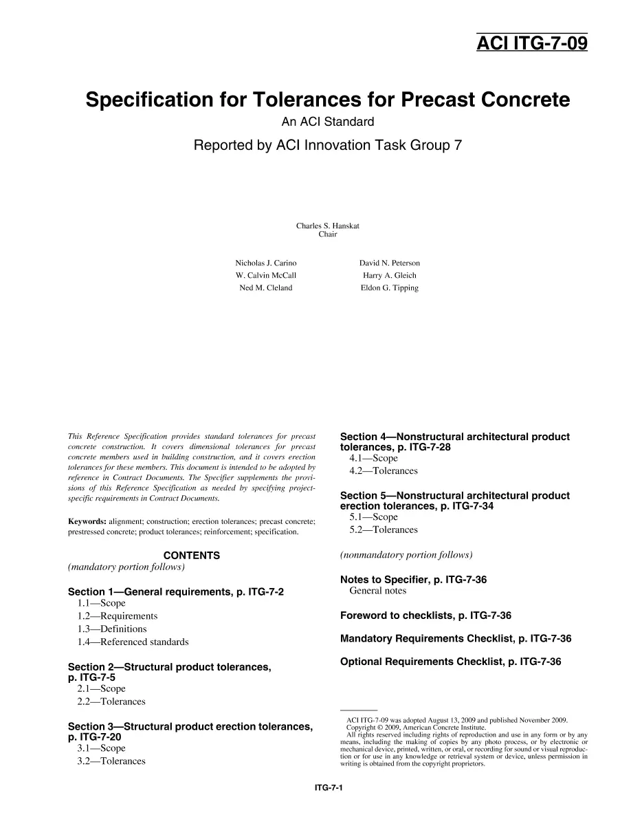 ACI ITG-7-09 ACI ITG-7-09