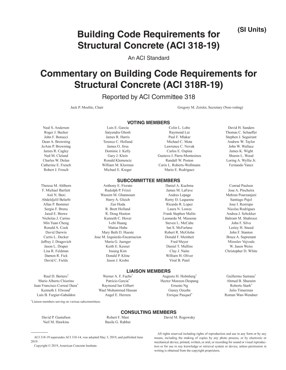 ACI 318M-19 ACI 318M-19