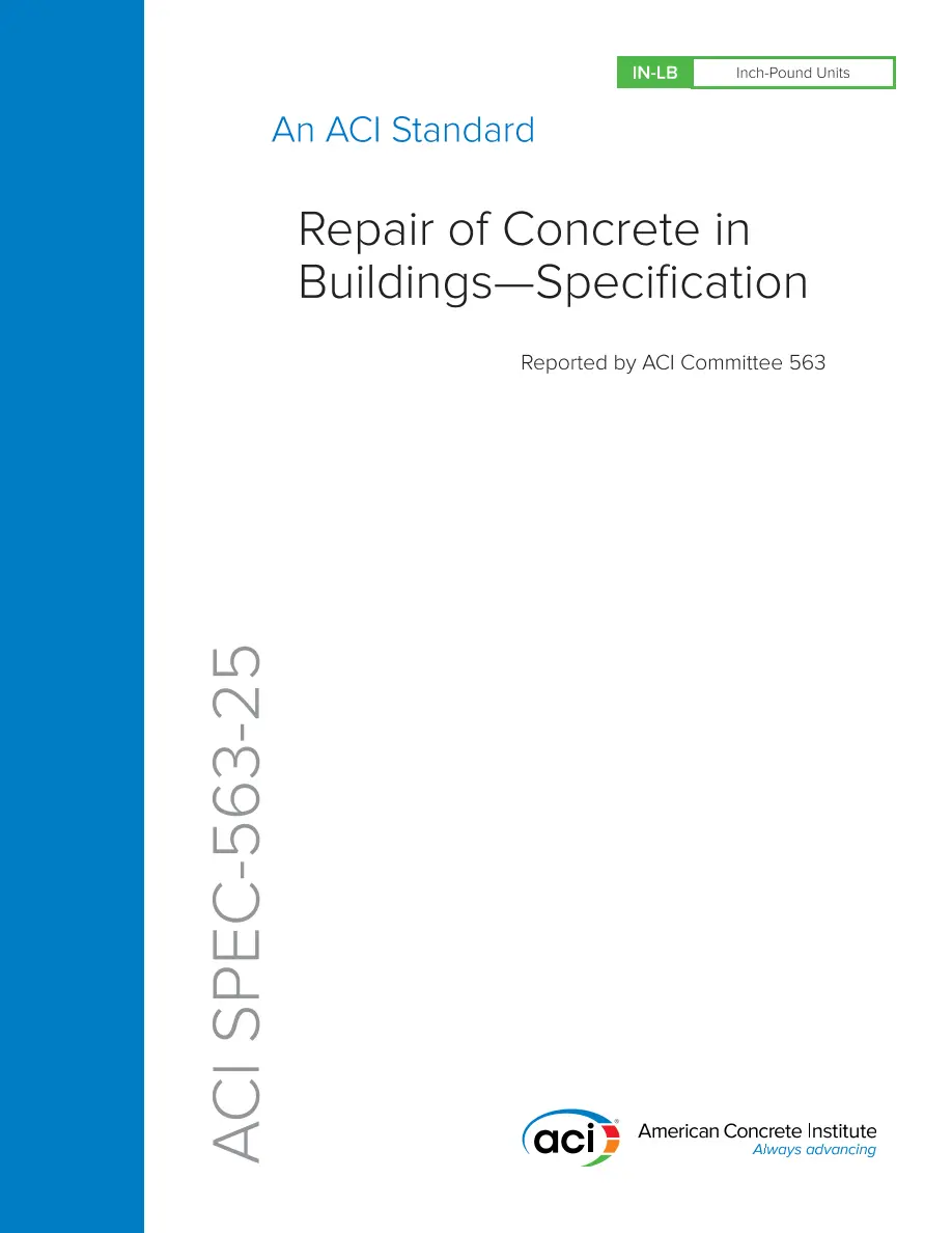 ACI SPEC-563-25 ACI SPEC-563-25