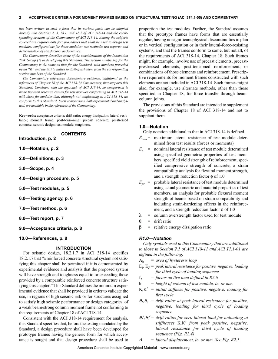 ACI 374.1-05 (19) ACI 374.1-05 (19)
