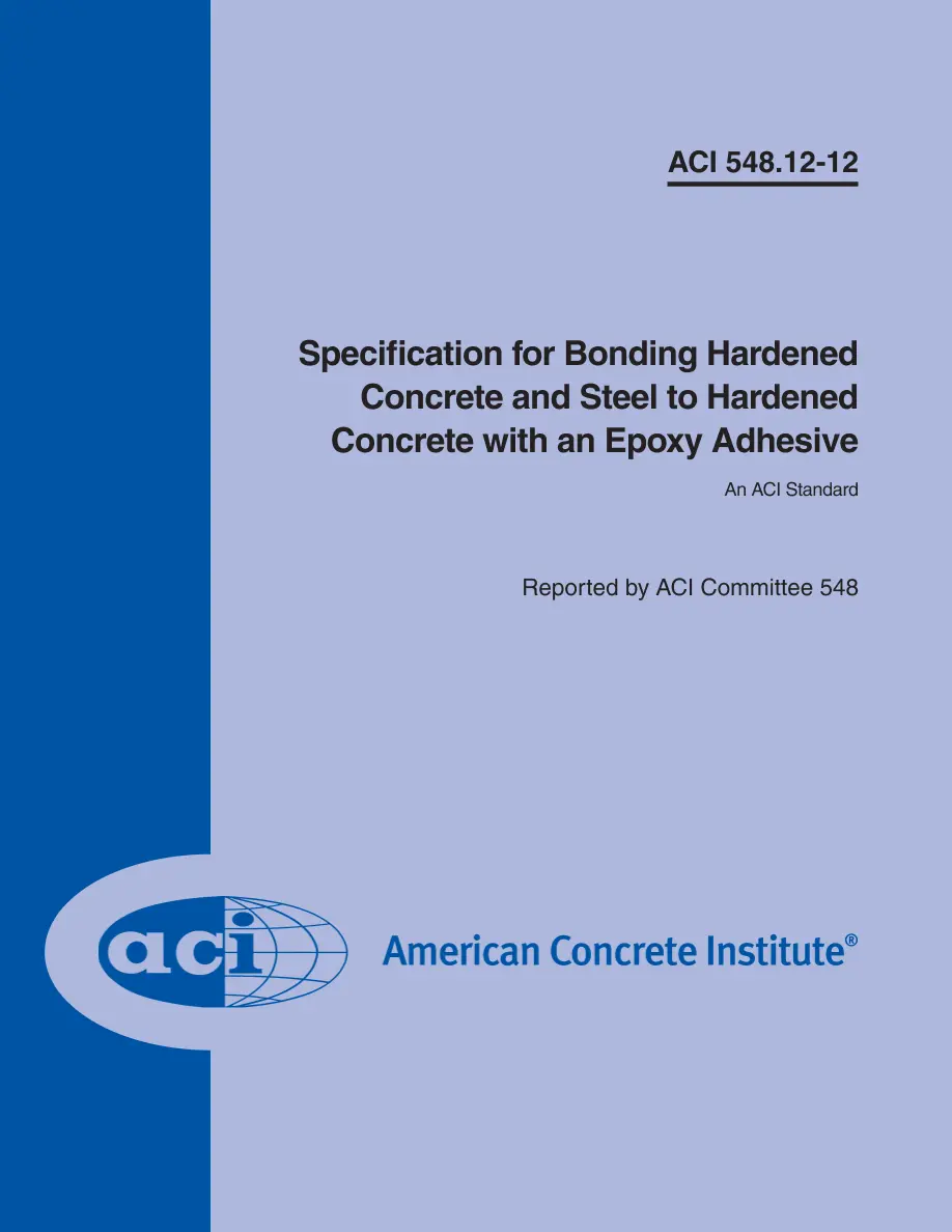 ACI 548.12-12 ACI 548.12-12