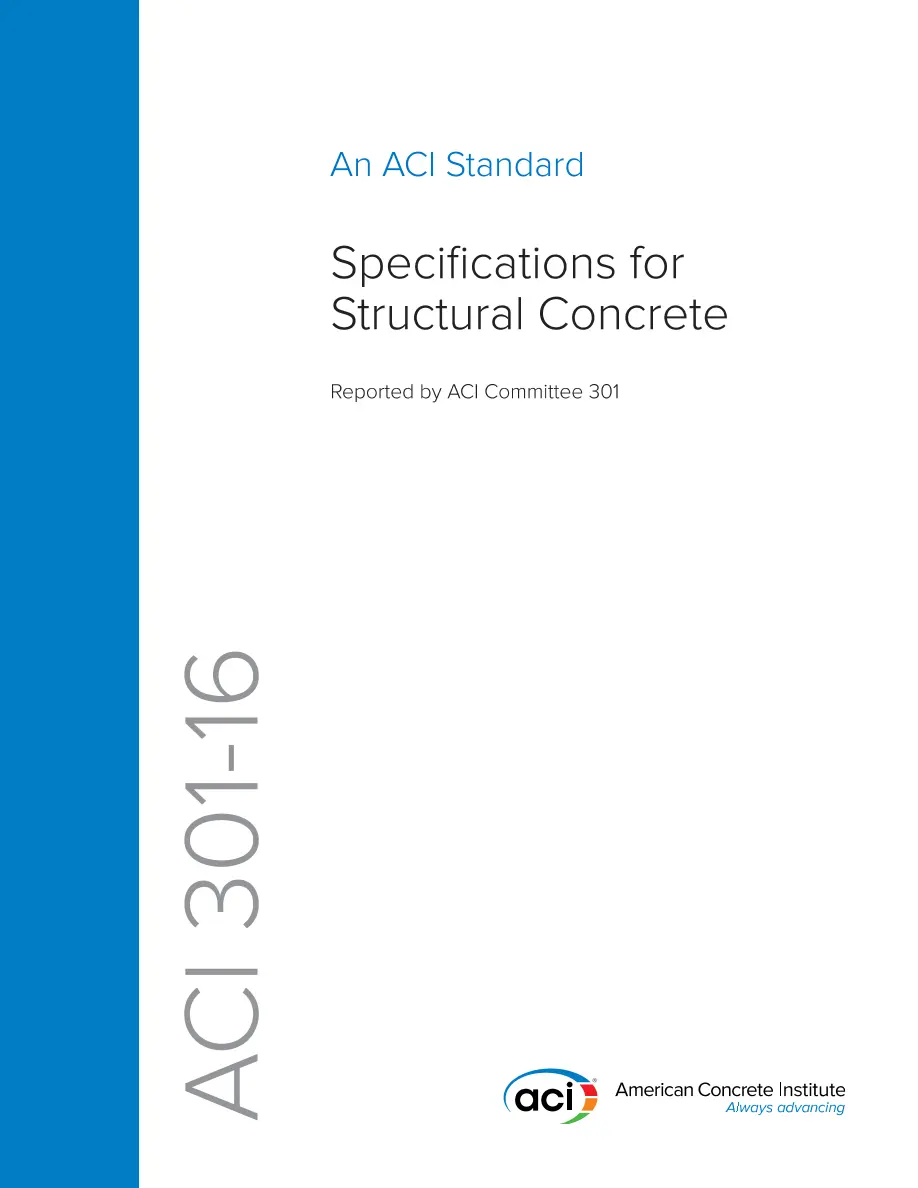 ACI 301-16 ACI 301-16