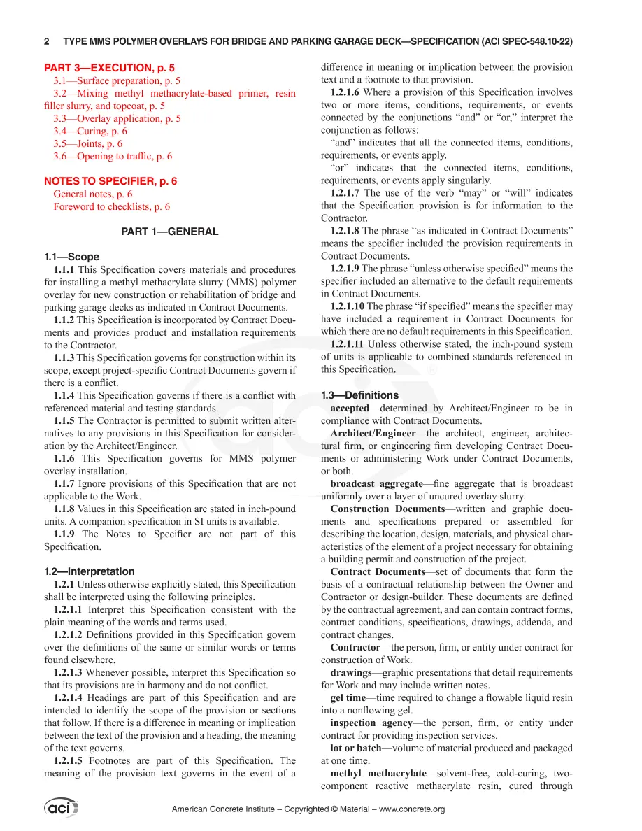 ACI SPEC-548.10-22 ACI SPEC-548.10-22