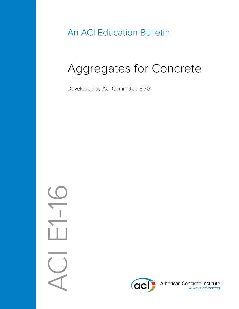 ACI E-1(16) ACI E-1(16)