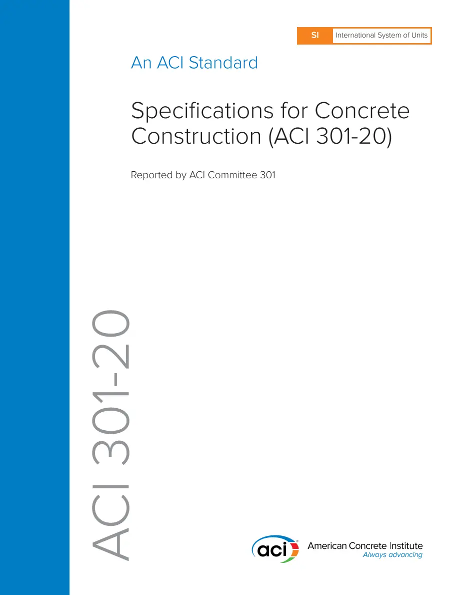 ACI 301M-20 ACI 301M-20