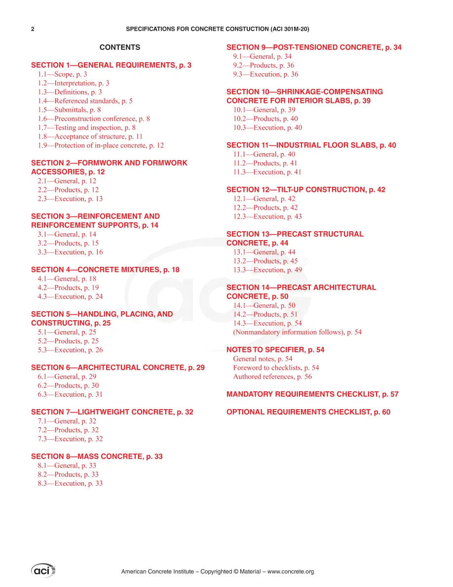 ACI 301M-20 ACI 301M-20