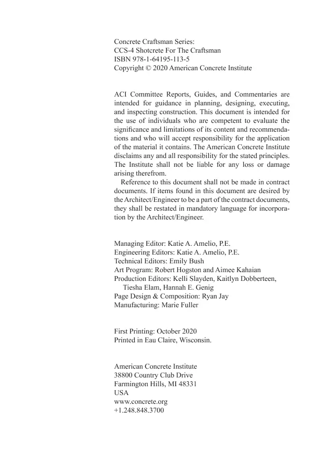 ACI CCS-4(20) ACI CCS-4(20)
