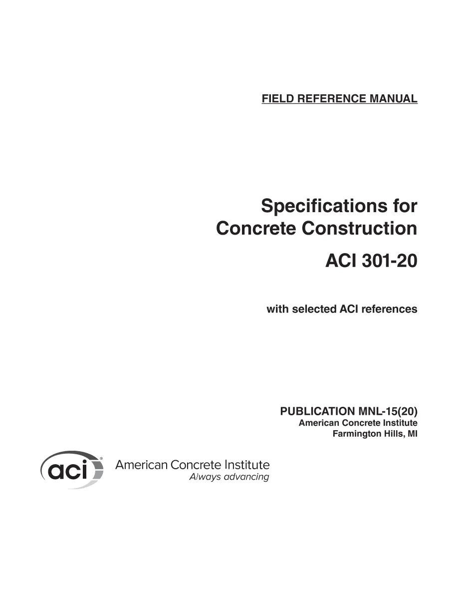 ACI MNL-15(20) ACI MNL-15(20)