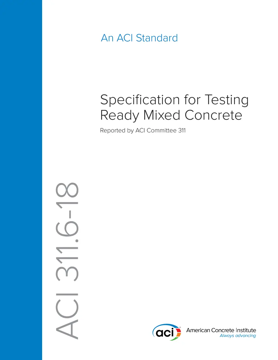 ACI 311.6-18 ACI 311.6-18