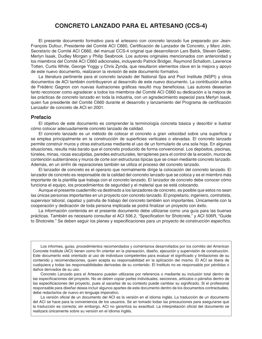 ACI CCS-4 ACI CCS-4