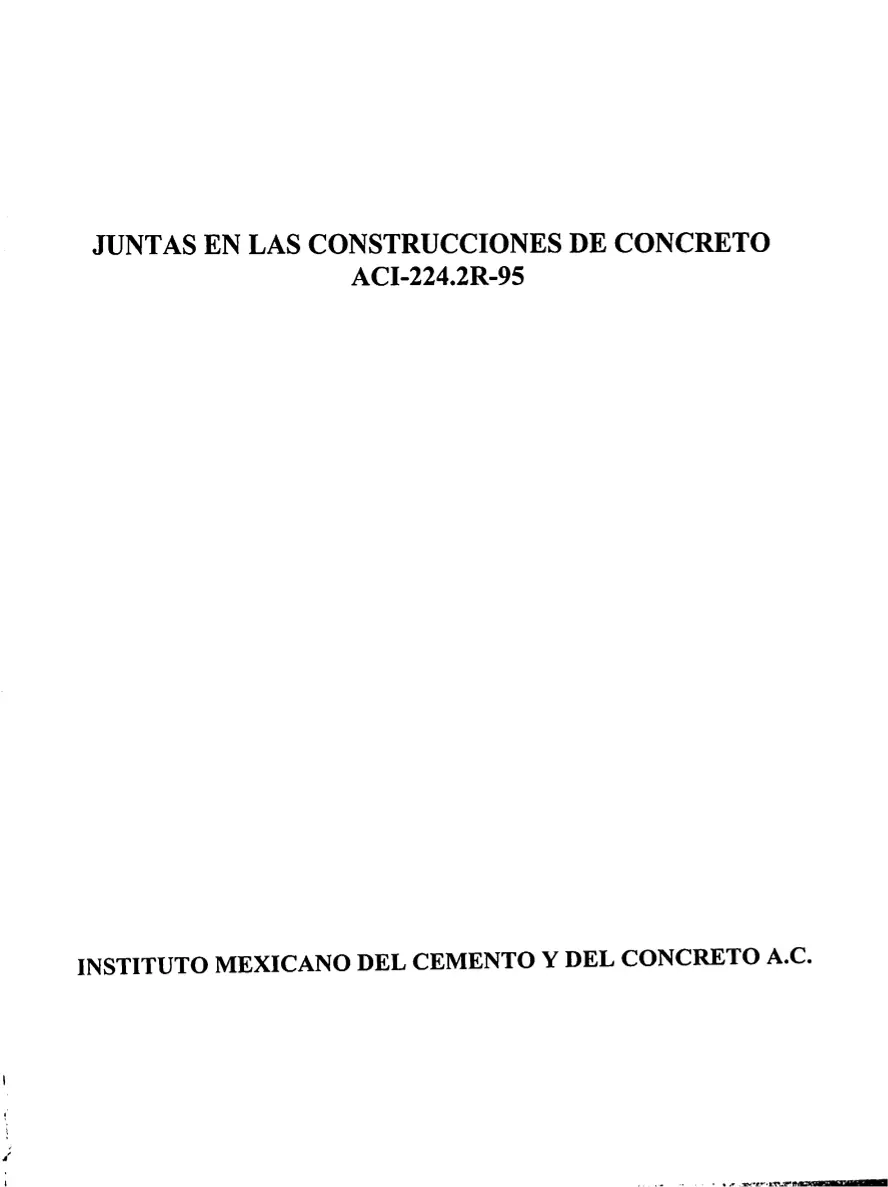 ACI 224.3RS-95 ACI 224.3RS-95