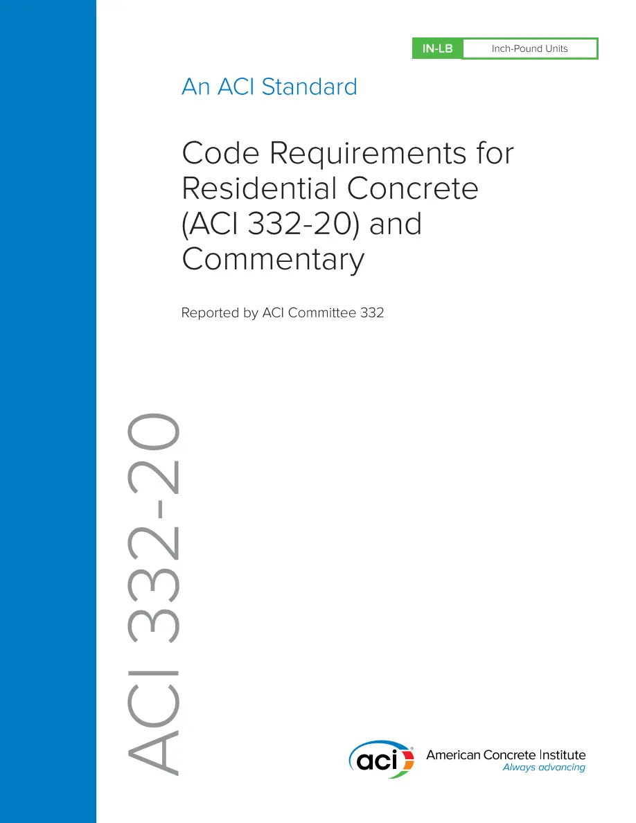 ACI 332-20 ACI 332-20
