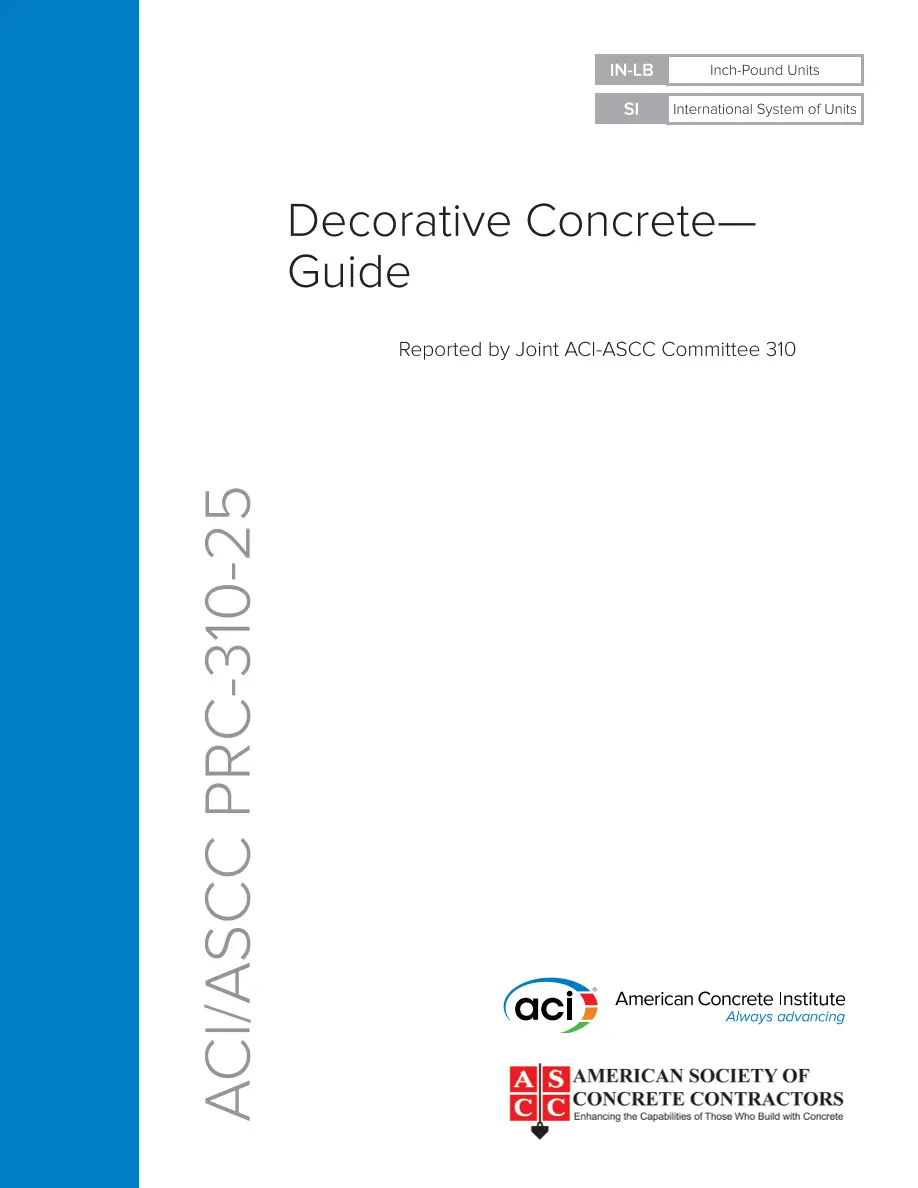 ACI /ASCC PRC-310-25 ACI /ASCC PRC-310-25