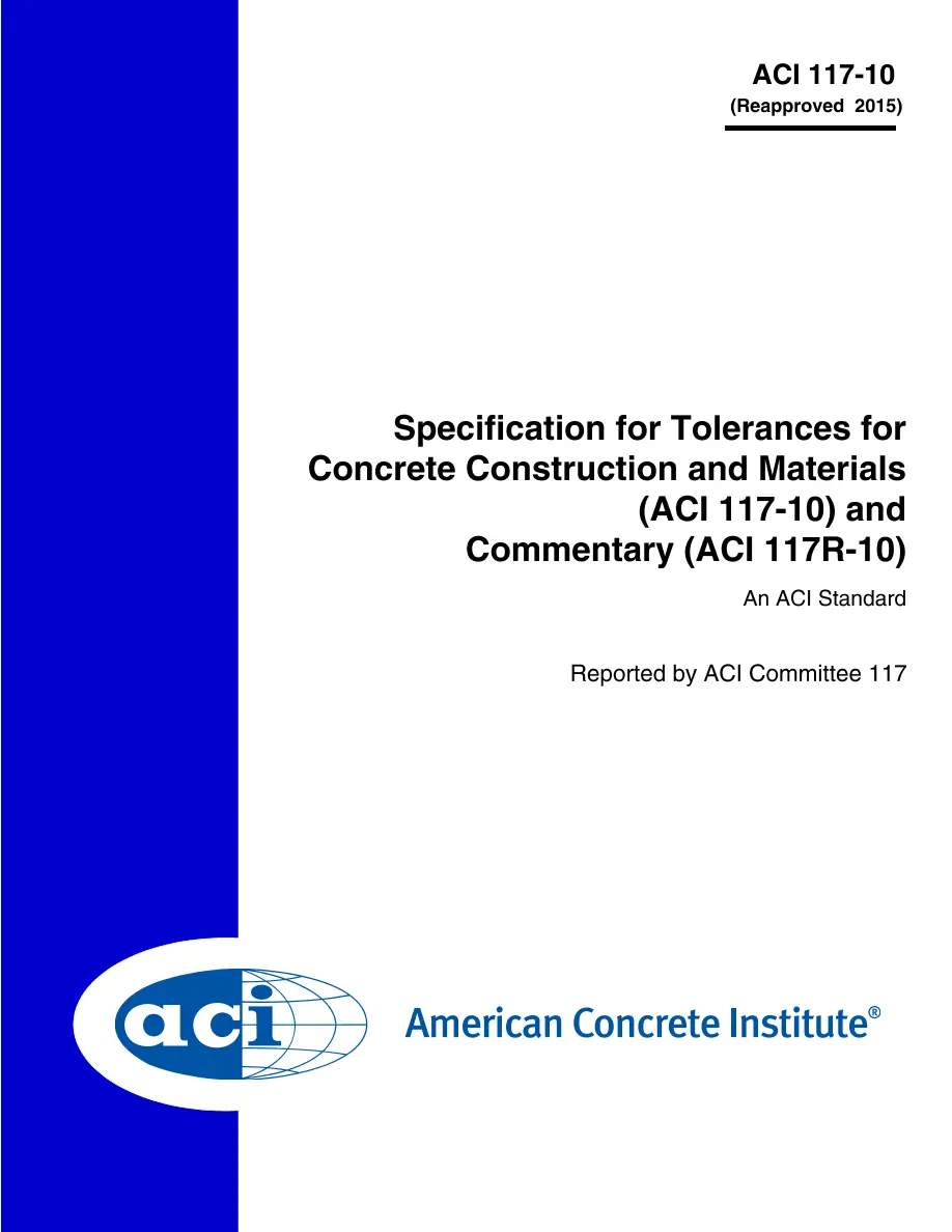 ACI 117-10 (R2015) ACI 117-10 (R2015)