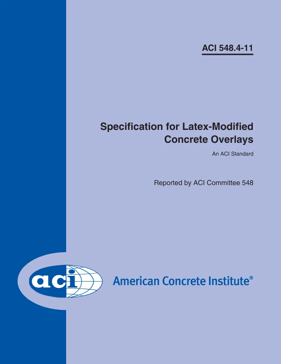 ACI 548.4-11 ACI 548.4-11