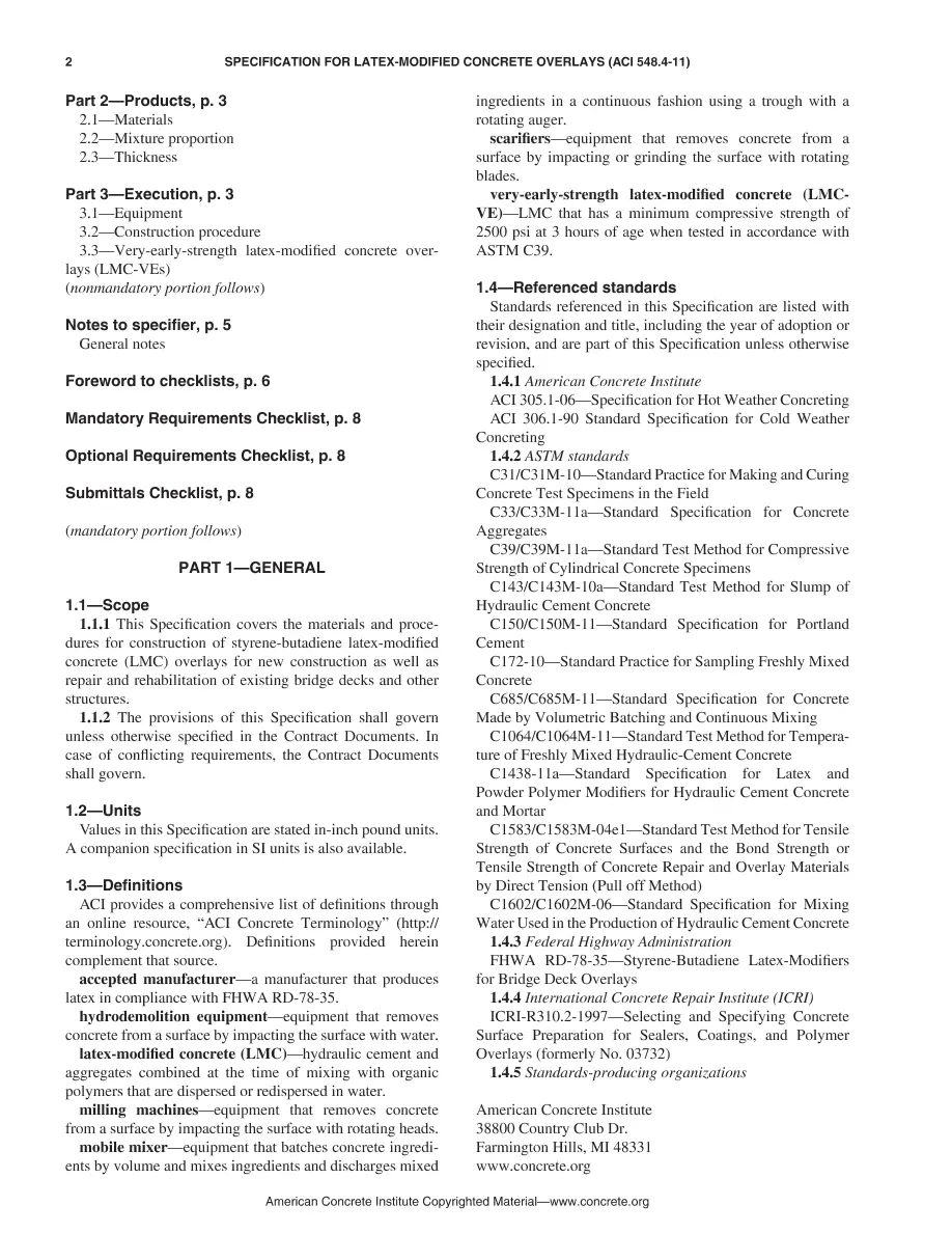 ACI 548.4-11 ACI 548.4-11