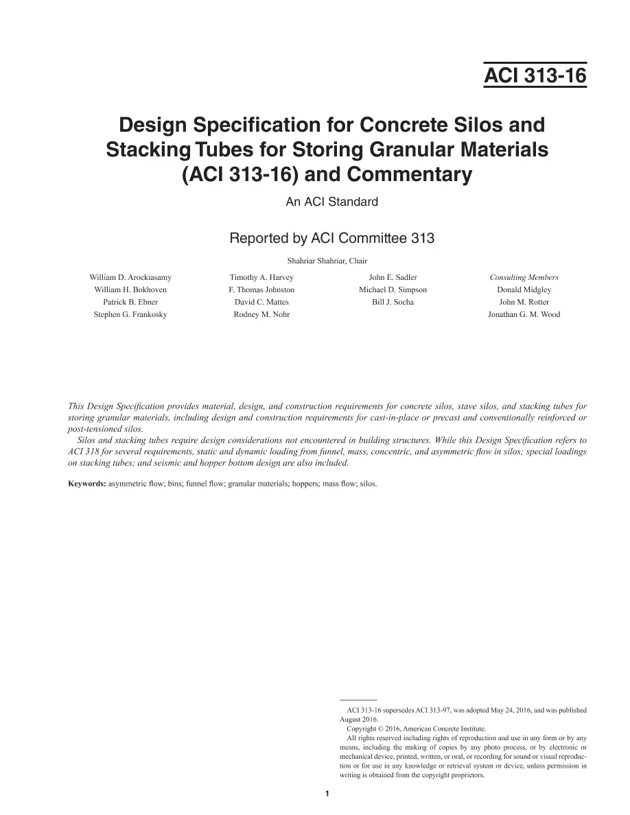 ACI 313-16 ACI 313-16