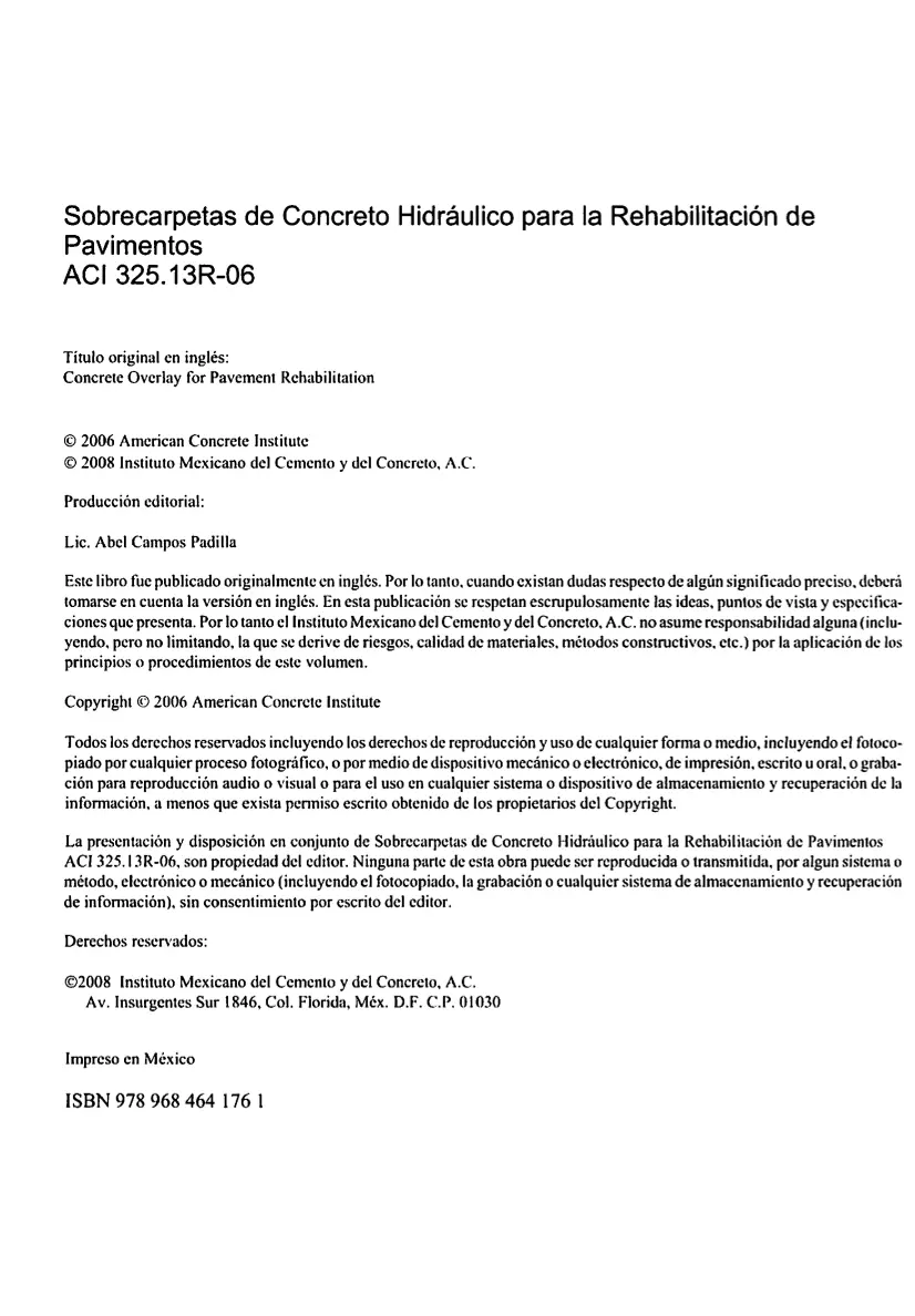 ACI 325.13RS-06 ACI 325.13RS-06